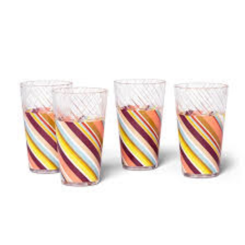 Missoni For Target Highball Tumbler Set 4pck Multi